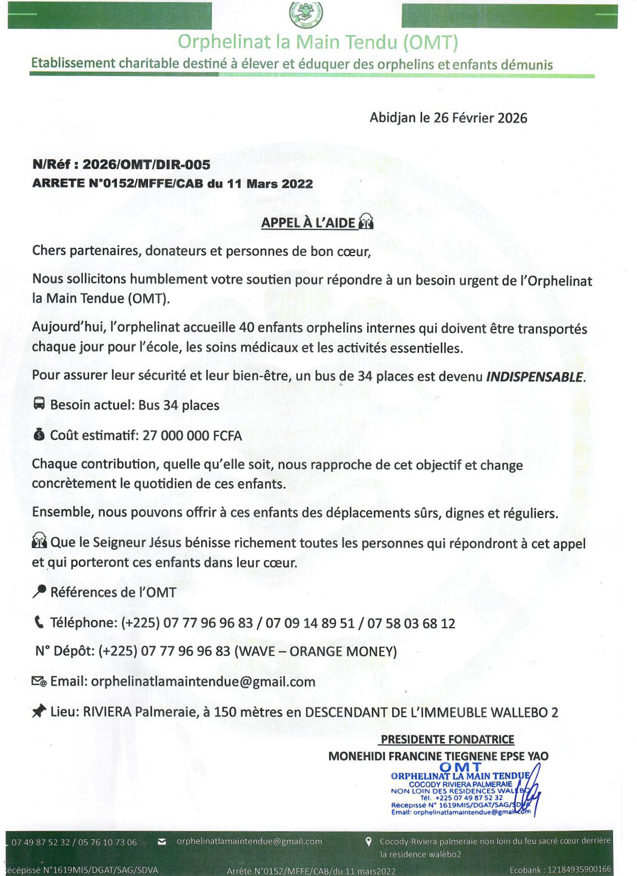 Photo de l'orphelinat